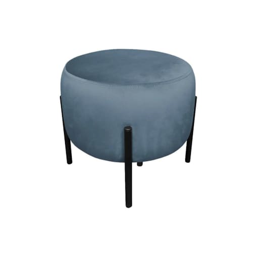 Pufa WILFRED MG VELVET ciemnoniebieska