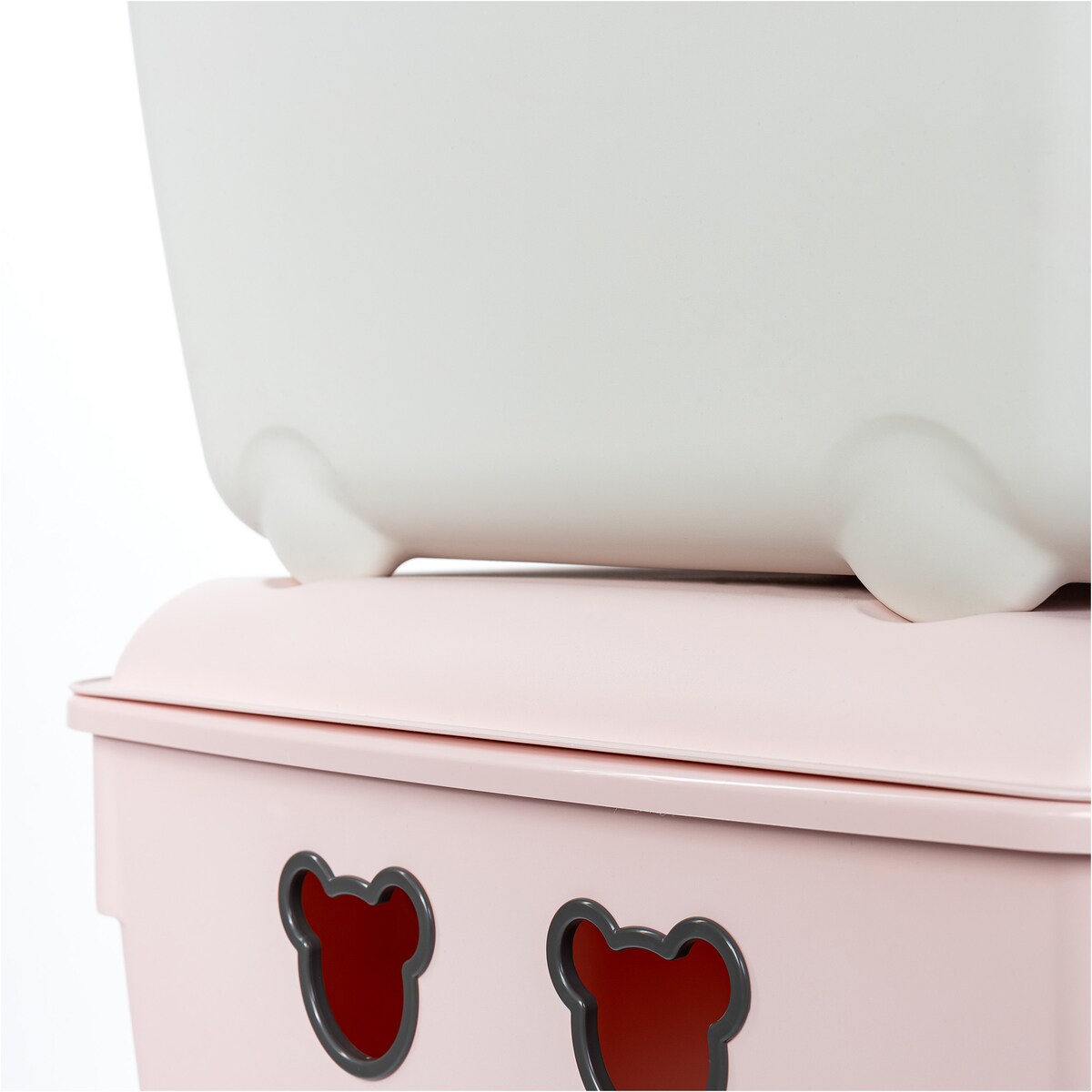 Pojemnik Plastikowy Na Zabawki 40 L Duży Miś Różowy