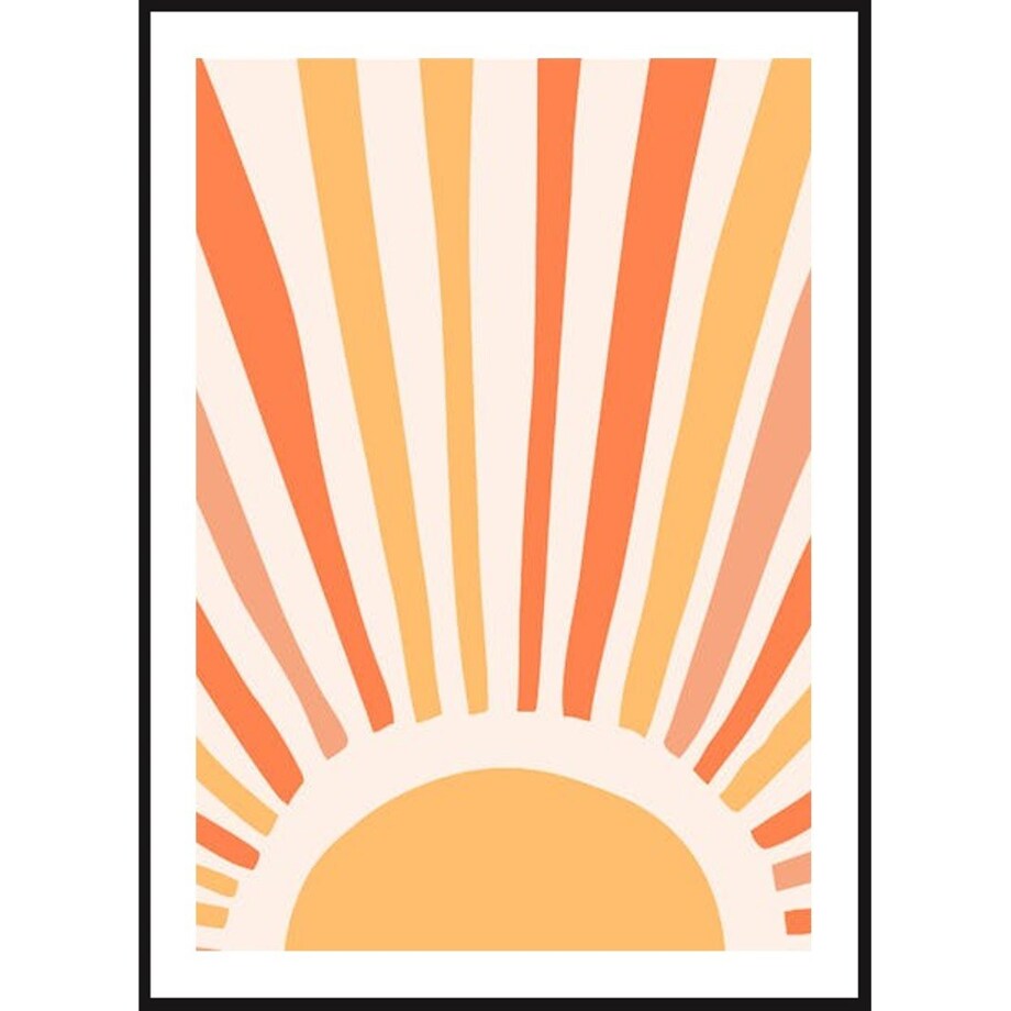 Poster Story, Plakat, Obraz - Pomarańczowe Słońce, wymiary 50 x 70 cm