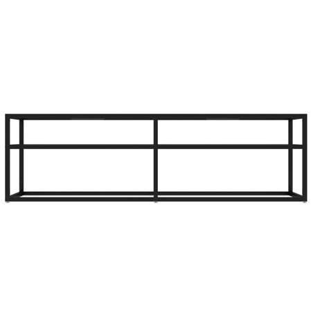 vidaXL Szafka pod TV, bezbarwna, 140x40x40,5 cm, szkło hartowane