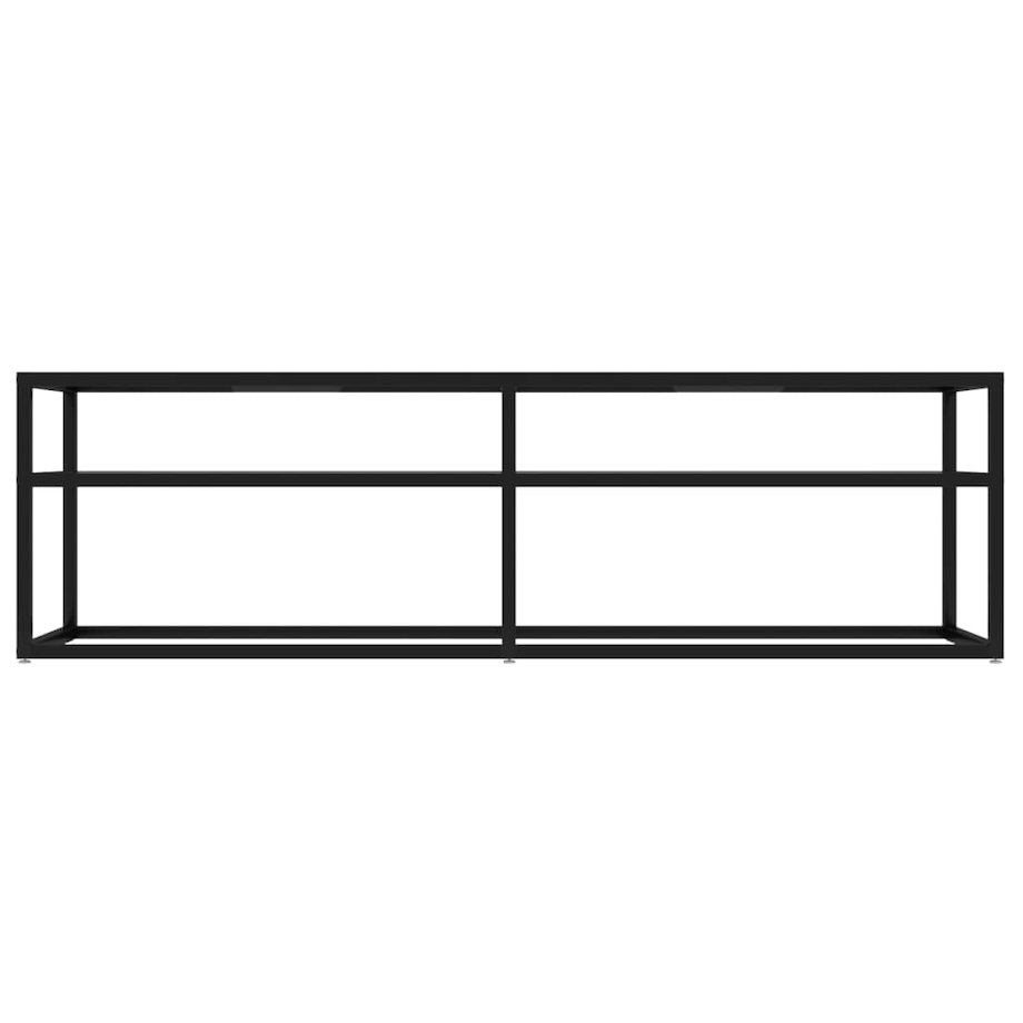 vidaXL Szafka pod TV, bezbarwna, 140x40x40,5 cm, szkło hartowane