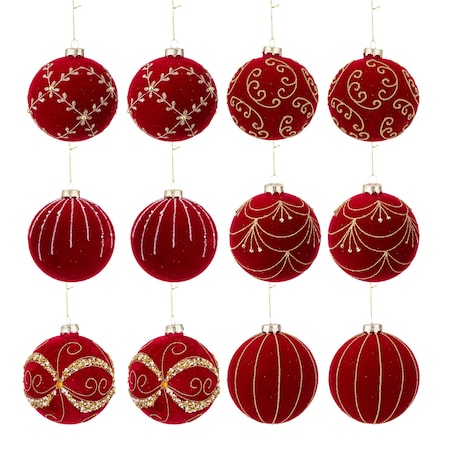 Bombki szklane komplet 12 szt. Ø 10 cm OLEKS