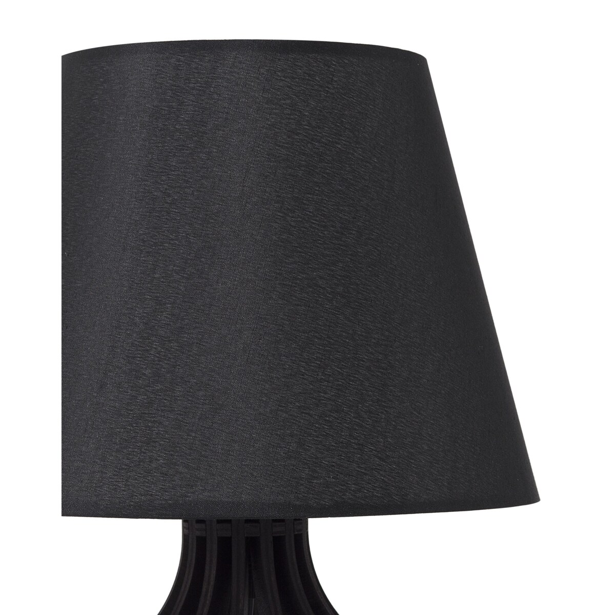 Lampka nocna drewniana czarna AGUEDA