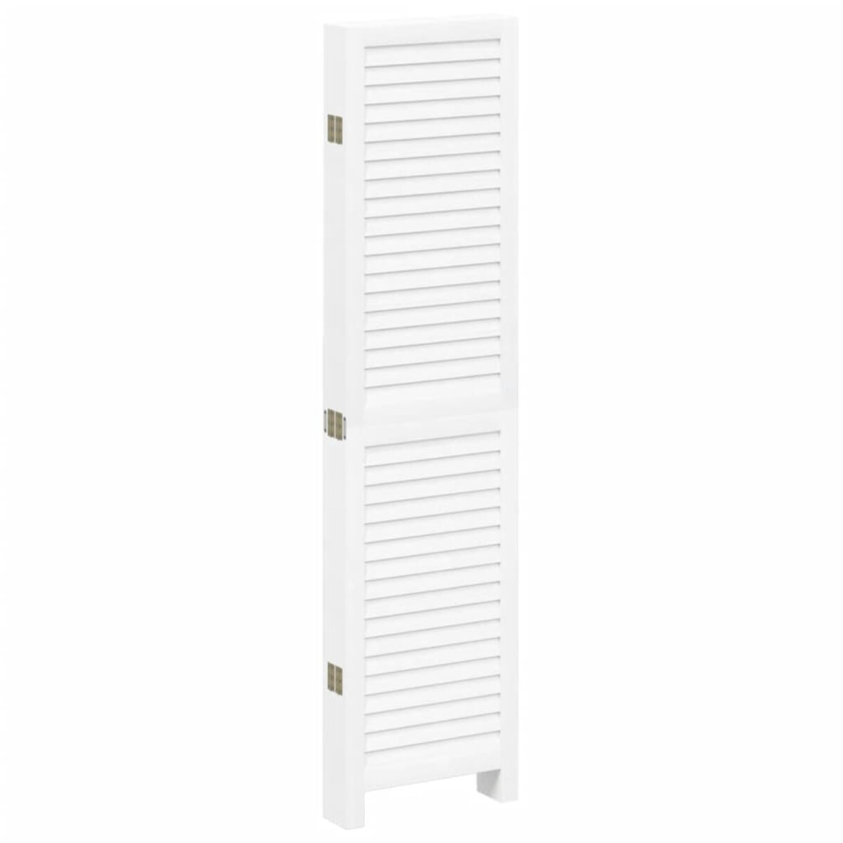 vidaXL Parawan pokojowy, 6-panelowy, biały, lite drewno paulowni