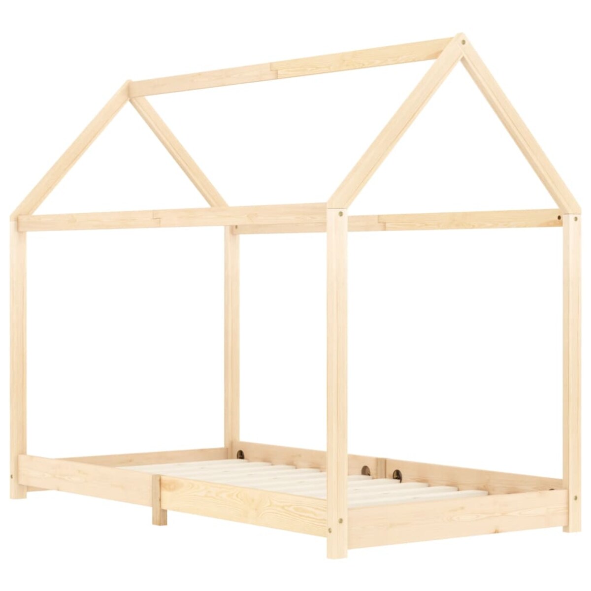 vidaXL Rama łóżka dziecięcego, lite drewno sosnowe, 90 x 200 cm