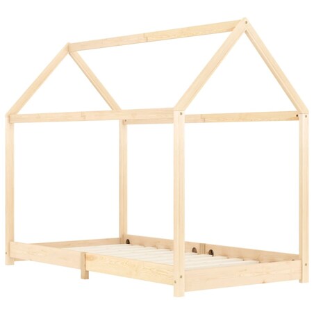 vidaXL Rama łóżka dziecięcego, lite drewno sosnowe, 90 x 200 cm