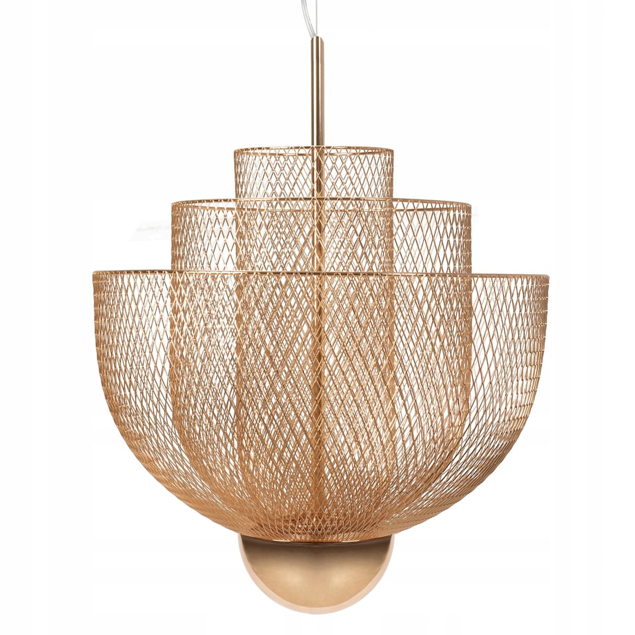 Lampa Sufitowa Wisząca Led Ażutowa Rose Gold