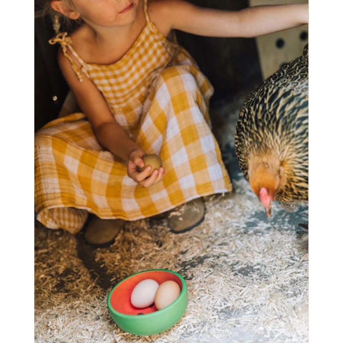 Oli & Carol Drewniana Miseczka dla Dziecka Arbuz