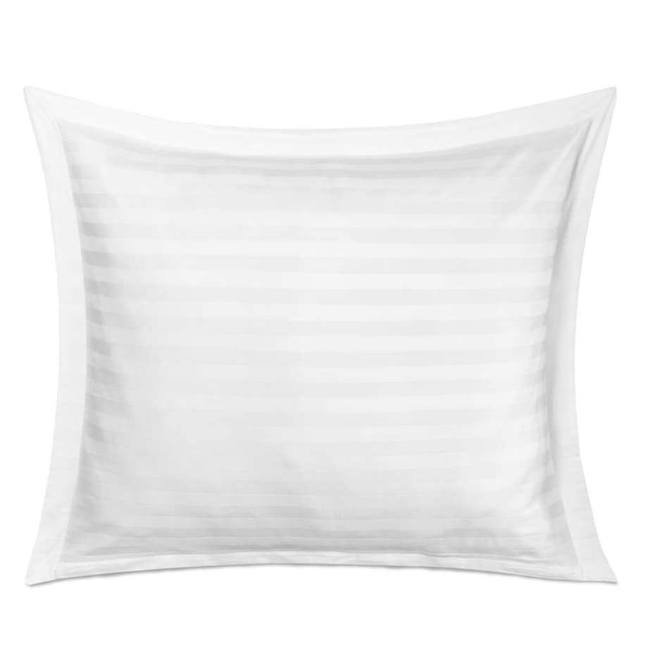 Pościel bambusowa satyna bawełniana 180x200 Bamboo paski, biała