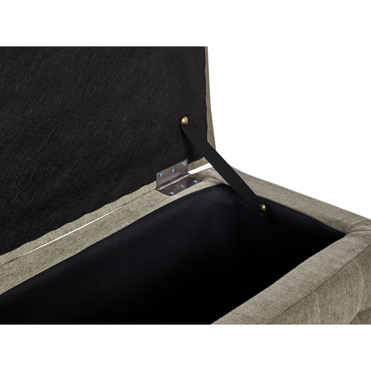 Puf ze schowkiem oliwkowy MICHIGAN