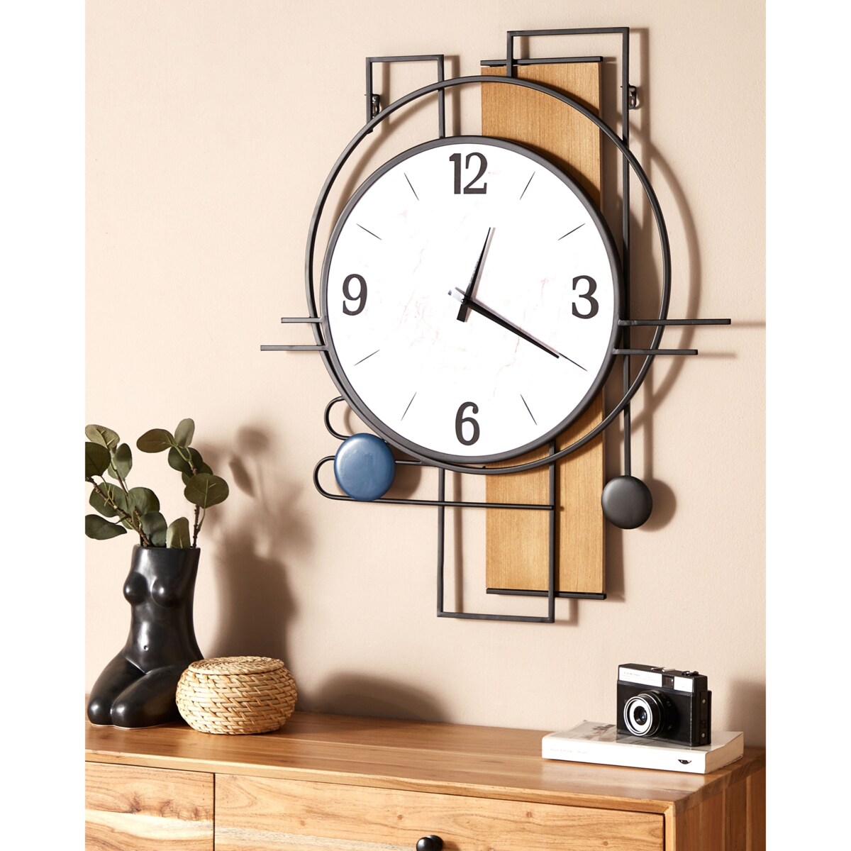 Zegar ścienny TAVEL 60 cm Kolorowy