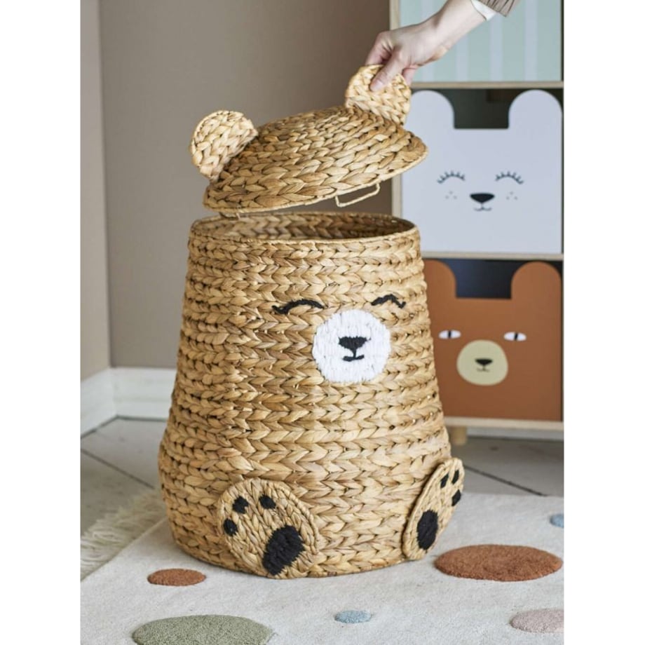 Kosz na zabawki NIEDZWIADEK z pokrywą 57x40 cm