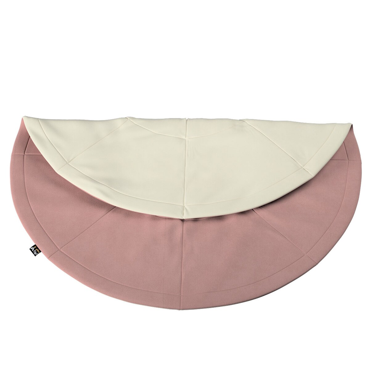 Mata okrągła, różowy, 130cm, Rainbow Cream