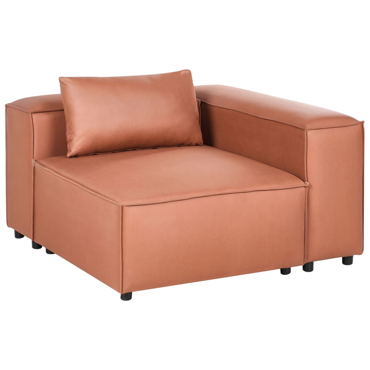 Moduł narożny BRANDE Ekoskóra Złoty brąz Symetryczny