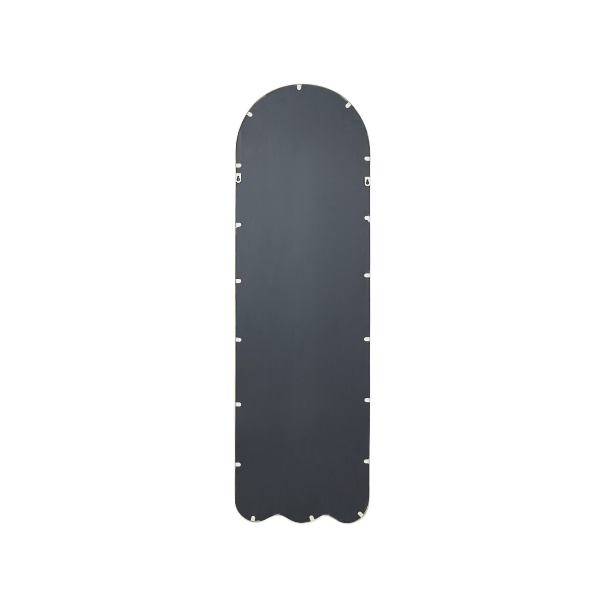 Metalowe lustro ścienne 45 x 145 cm białe BUSSY