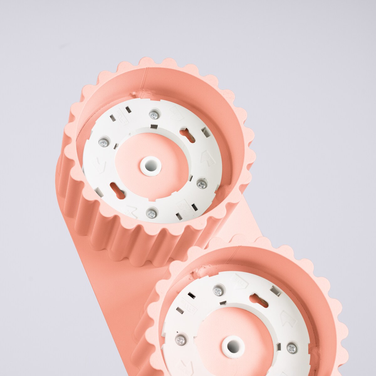 Plafon AURA 2 brzoskwiniowy Gx53