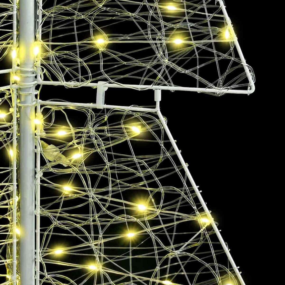 vidaXL Choinka z 240 diodami LED Ciepła biel 180 cm Akryl