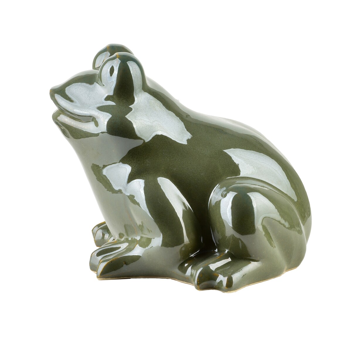 MAVE GREEN Figura żaba ceramiczna 21x22x17cm