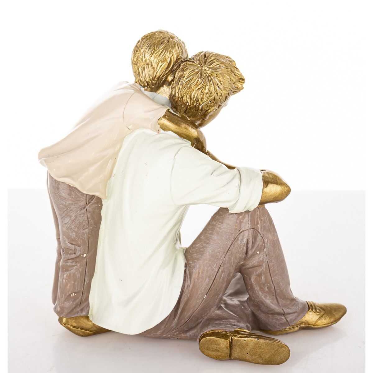 Dekoracja - ceramiczna figurka królika 32x13x13 cm srebrna