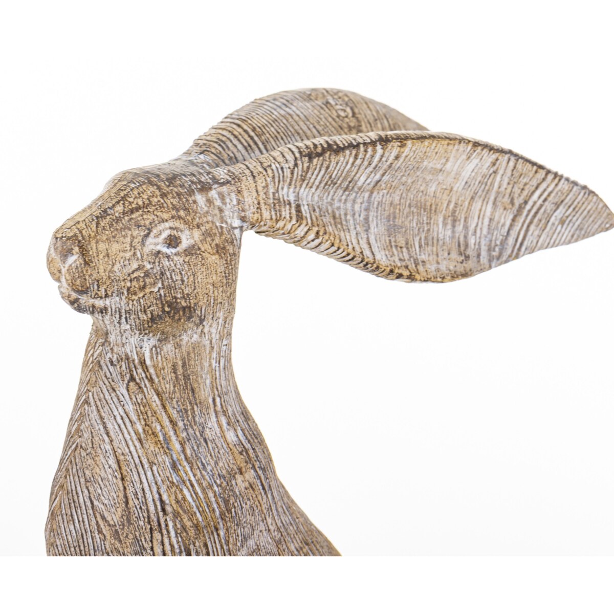 Dekoracja - brązowy królik 22x8,5x17 cm LEONIO-2