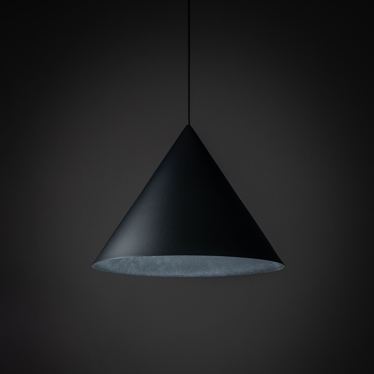 Lampa wisząca TK Lighting CONO BLACK 10059 czarna 50 cm E27 regulowana do 170 cm