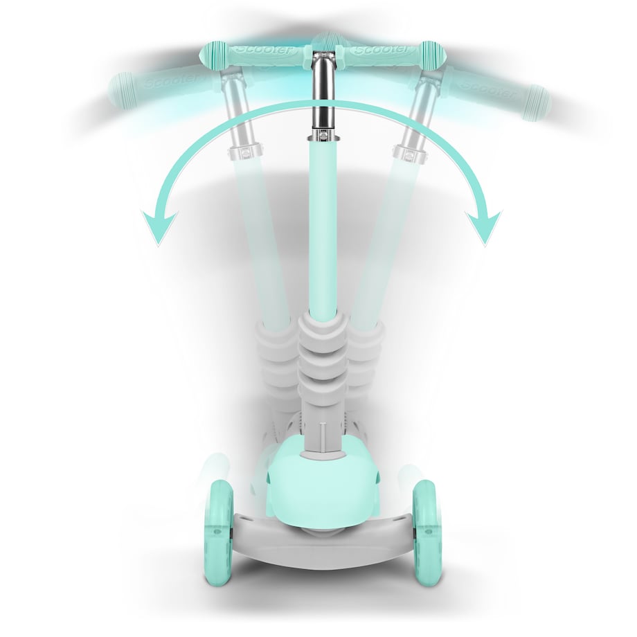 Hulajnoga trójkołowa balansowa dla dzieci 3w1 Ricokids Buggy miętowa