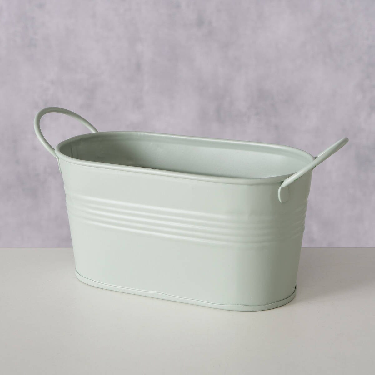 Doniczka na balkon LINGO, cynkowa, podłużna, 20 x 8,5 x 9,5 cm