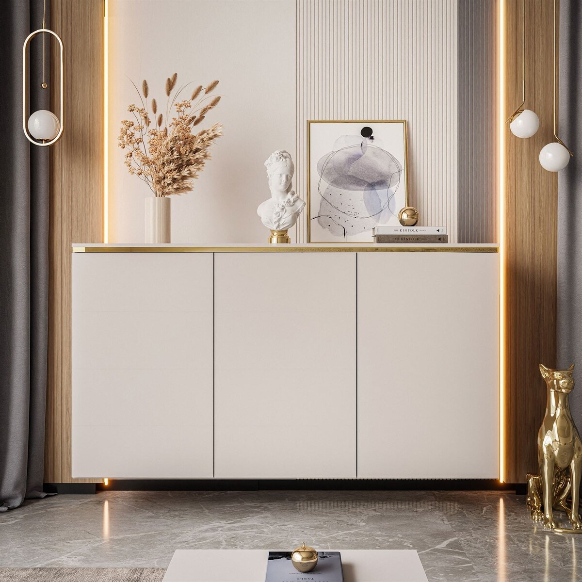 Komoda trzydrzwiowa AURORA KASZMIR 3D wisząca