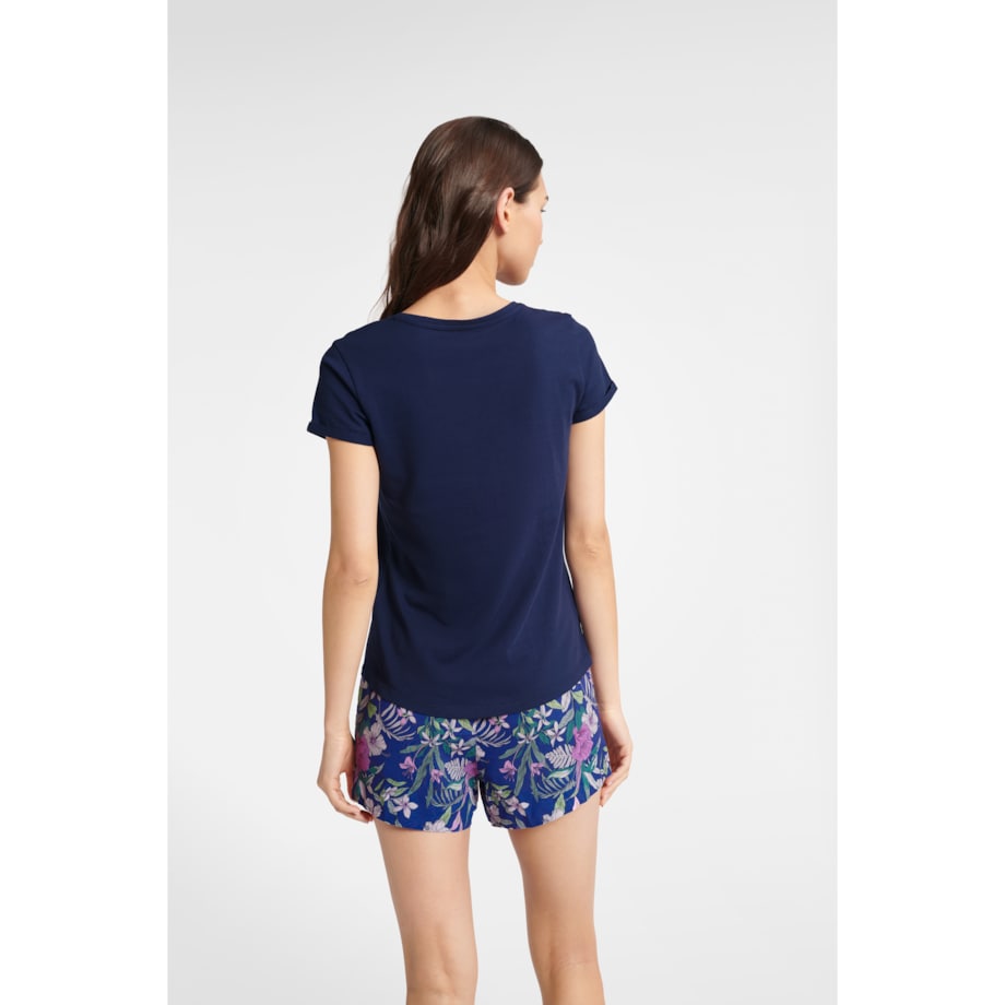 Piżama Bluebird 40621-59X Granatowa Granatowy, XL