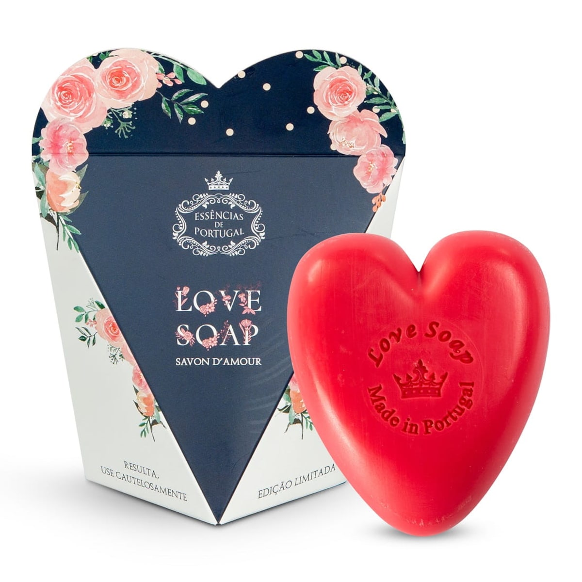 Mydło Essencias de portugal serce 150g róża