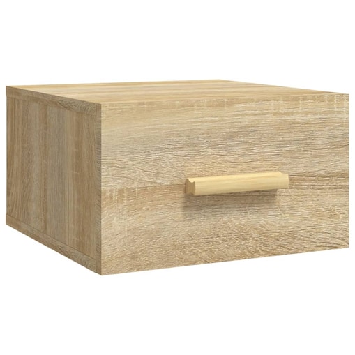 vidaXL Wisząca szafka nocna, dąb sonoma, 35x35x20 cm