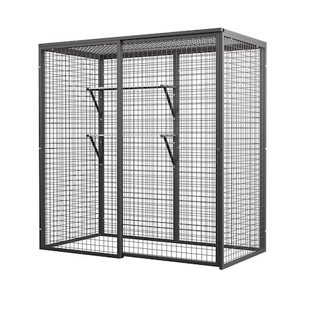 Metalowa klatka do przechowywania 200 x 100 x 200 cm