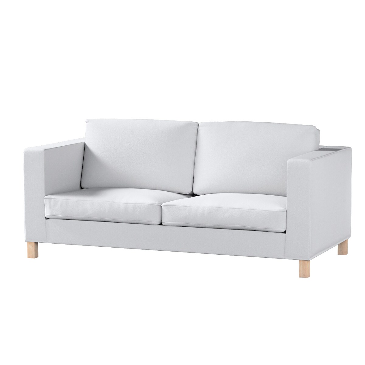 Pokrowiec na sofę Karlanda rozkładaną, krótki, biała bukla, 180 x 93 x 66 cm, Boucle Teddy