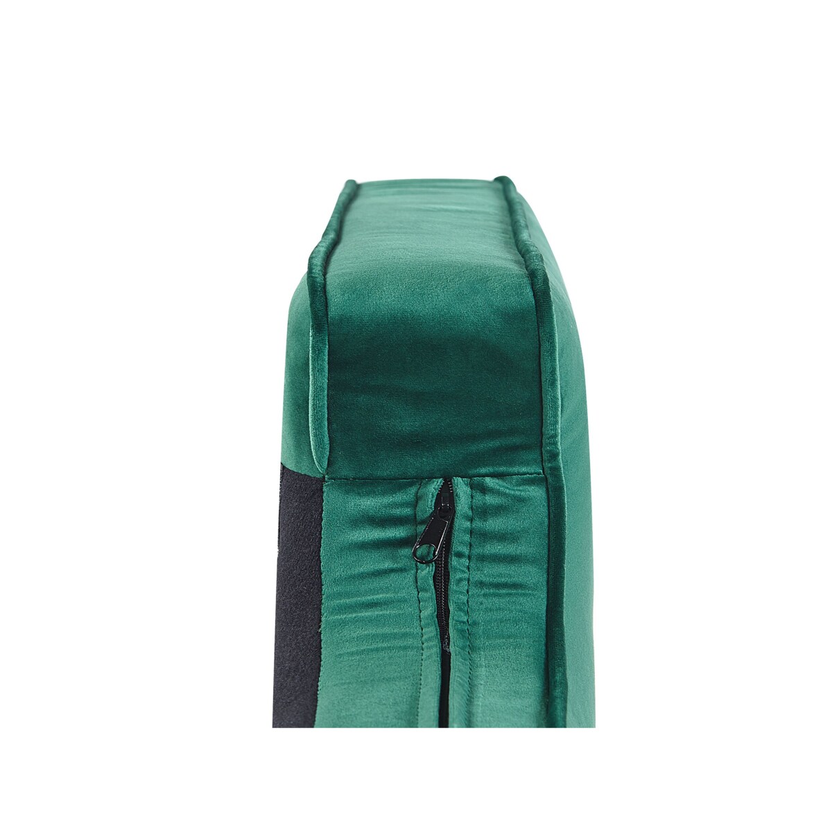 Szezlong welurowy prawostronny zielony ALLIER