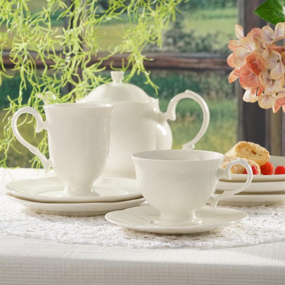 VILLA ITALIA Komplet filiżanek do herbaty 240 ml 6 sztuk NIOBE