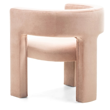 Fotel wypoczynkowy aksamitny brzoskwiniowy Tiana