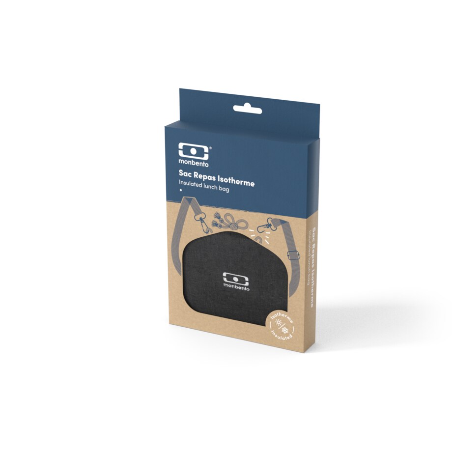 Lunchbag termiczny z paskiem Fresh Black, 5700 ml, Monbento