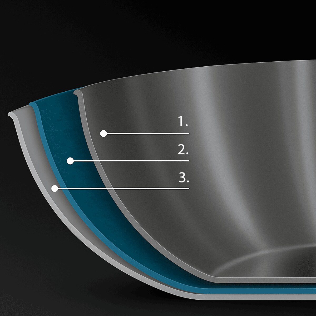 Profesjonalna patelnia stalowa Hikari 24 cm z pokrywką Na indukcje Na gaz Nierdzewna