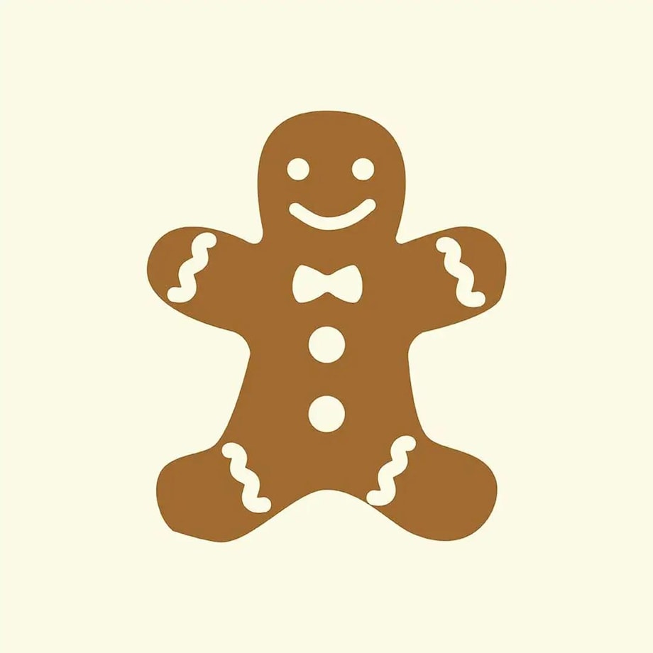 Podkładki świąteczne - Piernikowy ludzik