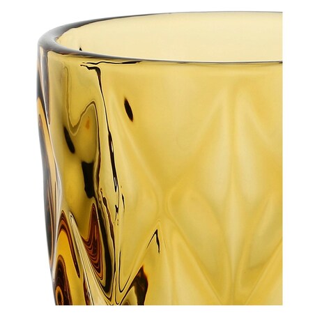 Zestaw 6 szklanek Diamond - Bursztynowy, 270 ml