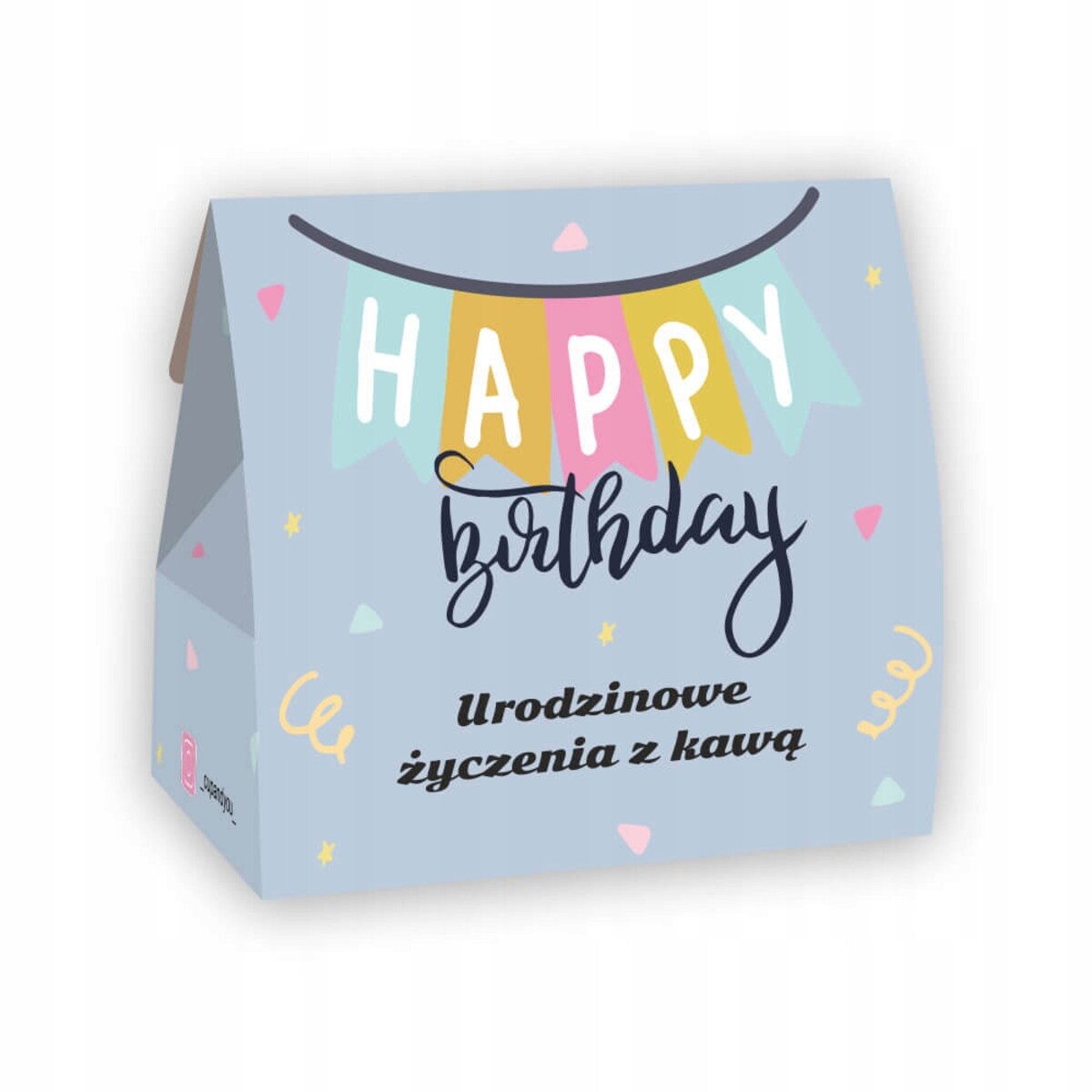 BOX prezentowy upominkowy z kawą herbatą zaparzaczem i kubkiem na 20 30 40 50 60 urodziny - na prezent upominek dla kobiety faceta dziewczyny koleżanki