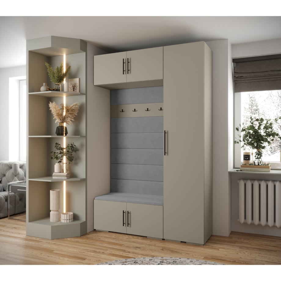 Garderoba do przedpokoju INOVA 3 Z19 kaszmir+czarny+manila16