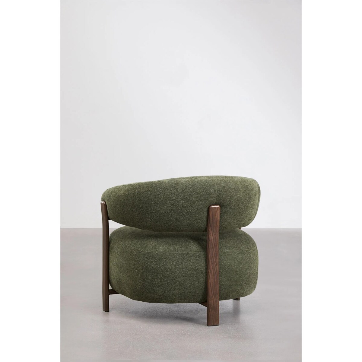 Fotel z tkaniny szenilowej Jolie, butelkowa zieleń