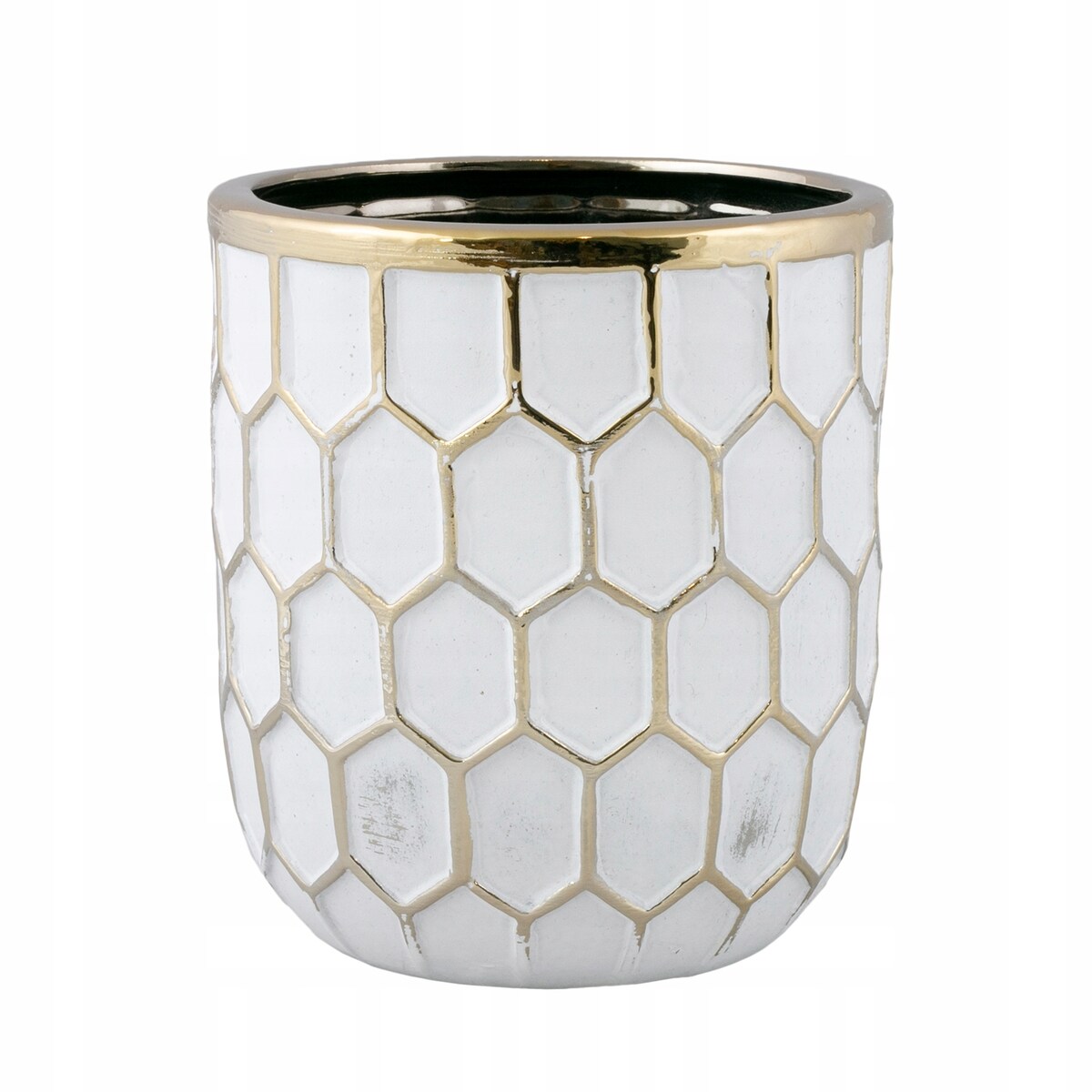 DONICA IGLOO ceramiczna biało-złota śr. 13cm