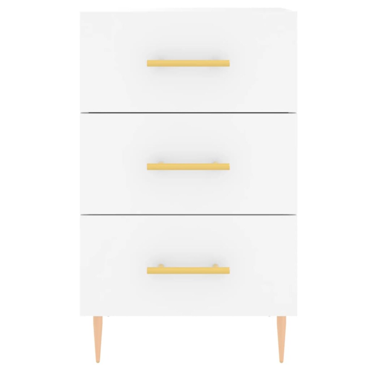 vidaXL Szafka nocna, biała, 40x40x66 cm, materiał drewnopochodny
