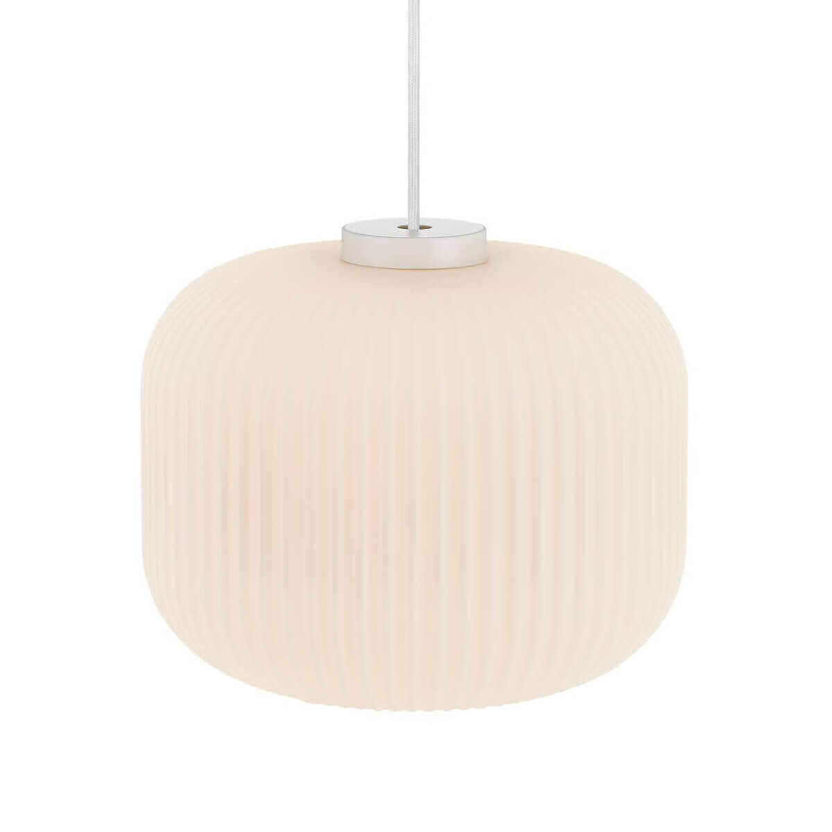 Żyrandol plisowany Milford 46583001 Nordlux do salonu szklany biały