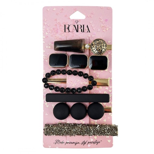 Zestaw 6 sztuk zdobionych Eleganckich Spinek do włosów SP255CZ