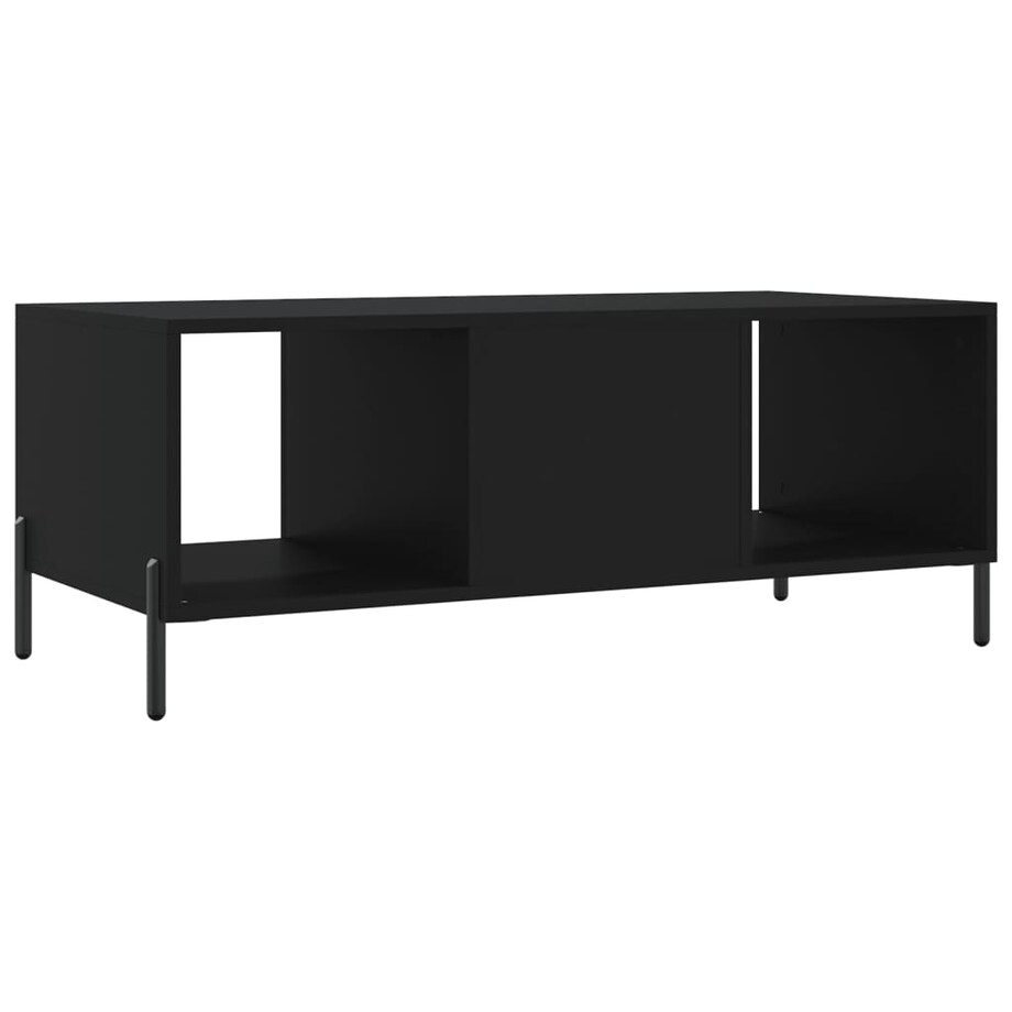 vidaXL Stolik kawowy, czarny, 102x50x40 cm, materiał drewnopochodny