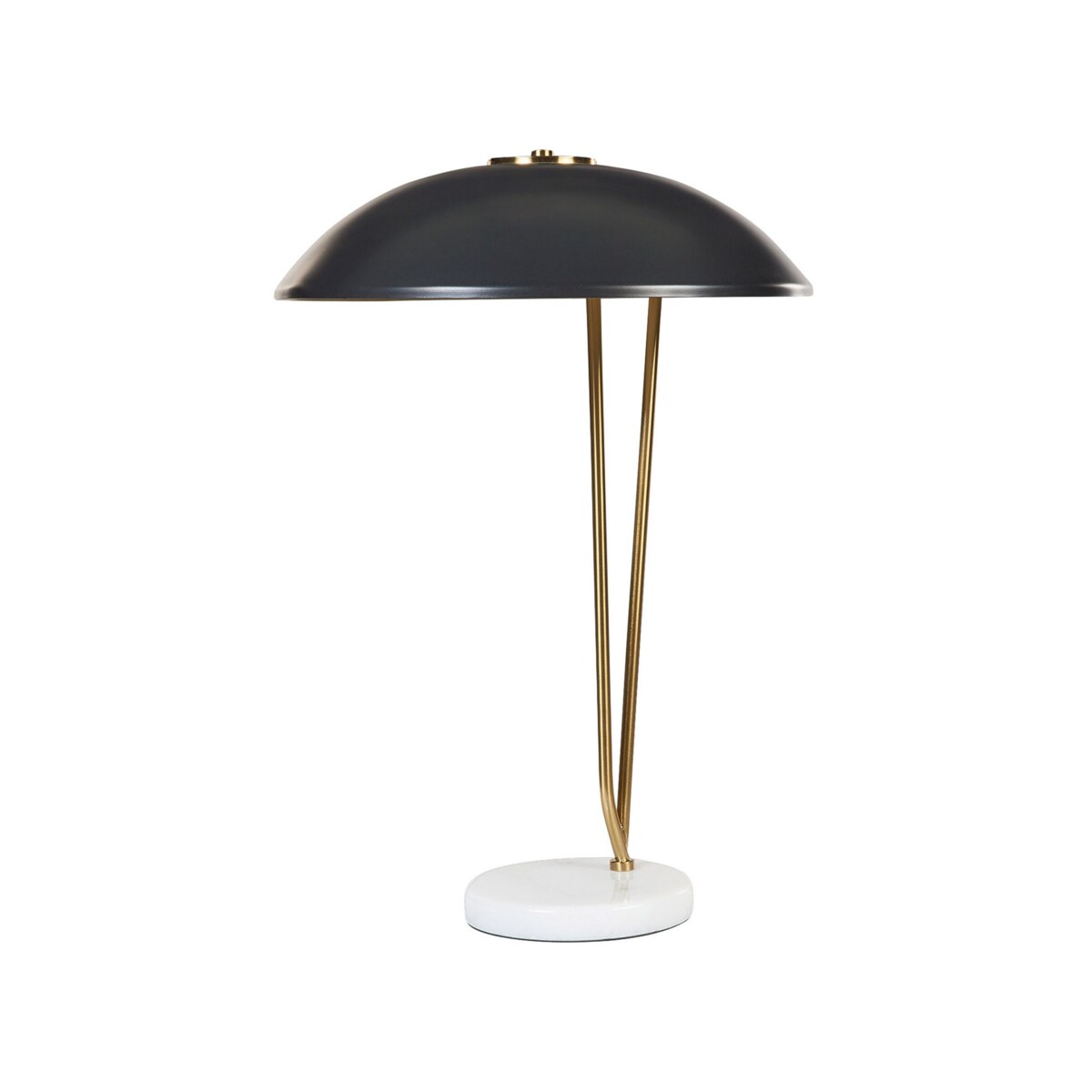 Lampa stołowa metalowa złota z czarnym DANTO