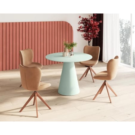 Stół okrągły PINETO 100x100 kaszmirowy